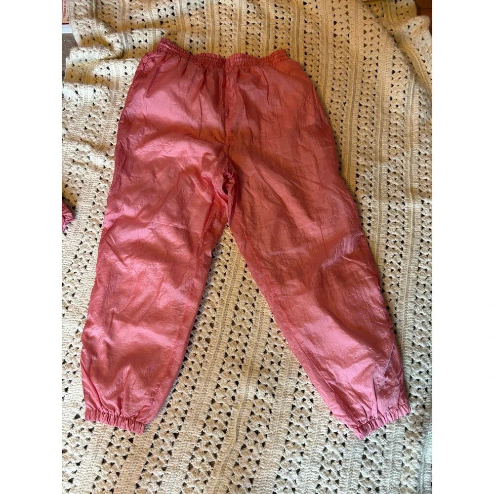 Bold spirit vintage windbreaker tracksuit jacket pants set outfit XL pink floral